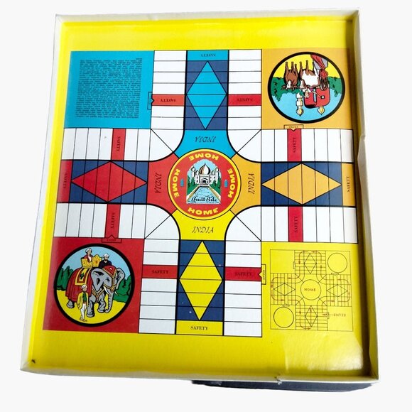 Built Rite India Board Game 2 4 Players Vintage - Picture 2 of 10